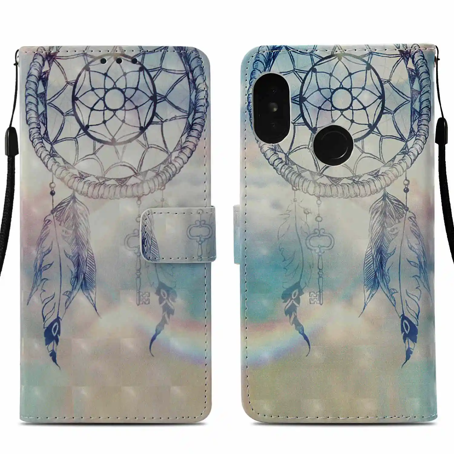 B7 Кожаный чехол с откидной крышкой для Xiaomi F1 Mi 8 A1A2 Lite 5X 6X чехол для Redmi S2 4A 6 6A 6 Pro 5 Plus Note 4 4X 5A 5 Pro 7 бумажник чехол - Цвет: B7