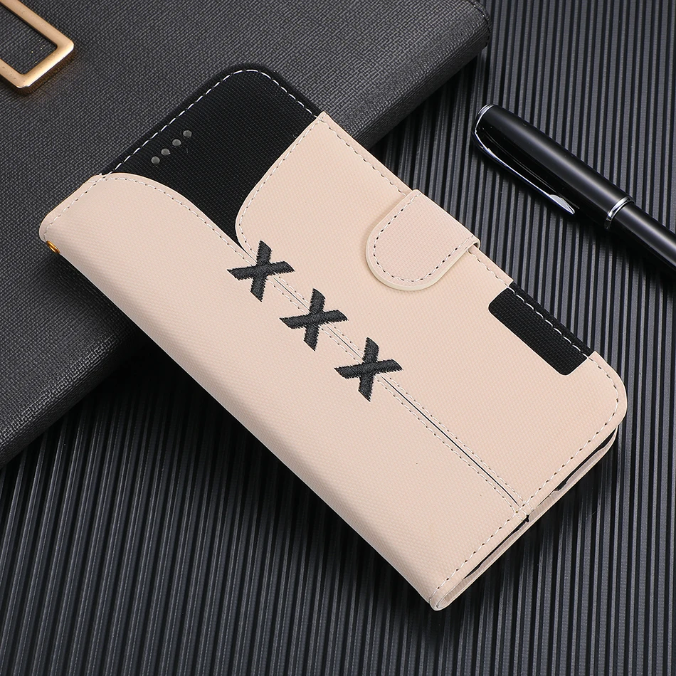 White Модные чехлы-портмоне с откидной крышкой для iPhone XR XS Max X 6 6S 7 8 Plus, чехол для samsung Galaxy S10e S10 S9 S8 Plus, чехлы со слотом для карт - Цвет: White