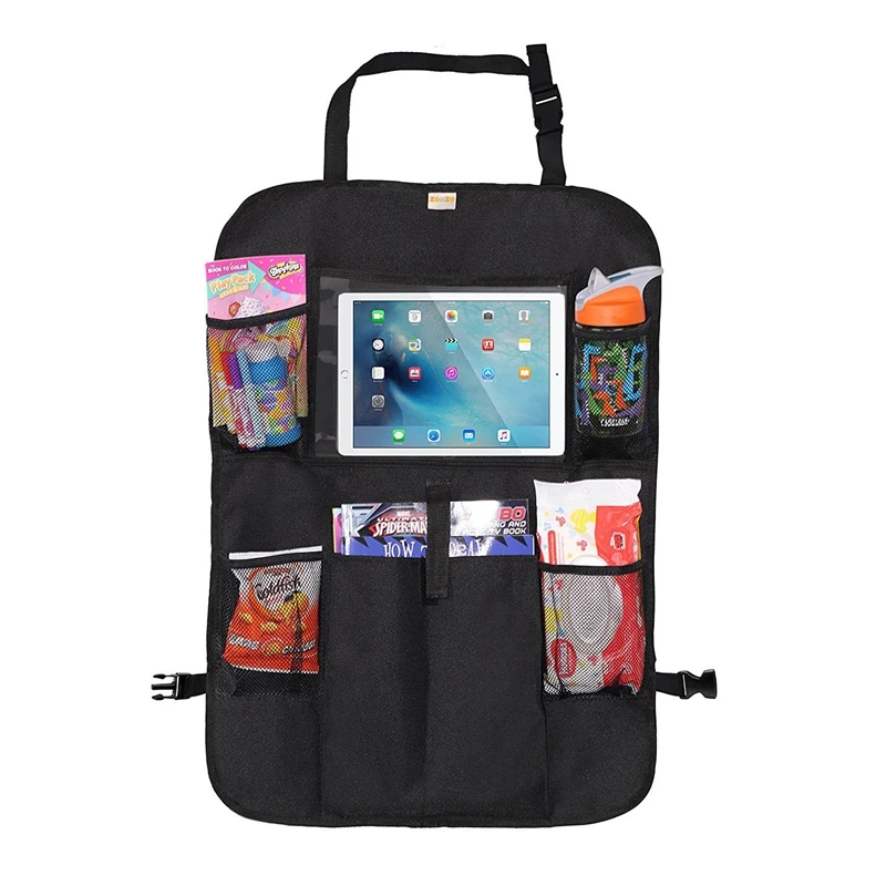 Car Back Seat Organizer With Tablet Holder - Press Screen Pocket For Android & Ios Tablets Up To 10.5 inch Multipurpose Use | Автомобили