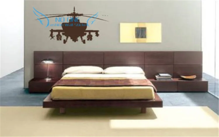 Army Helicopter Sticker Bedroom Art Decal Boys Wall Stickers Home Decoration free shipping | Дом и сад