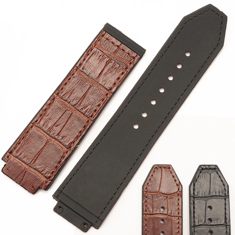 Аксессуары для часов кожаный матовый ремешок Hublot резиновый серии big bang | Наручные