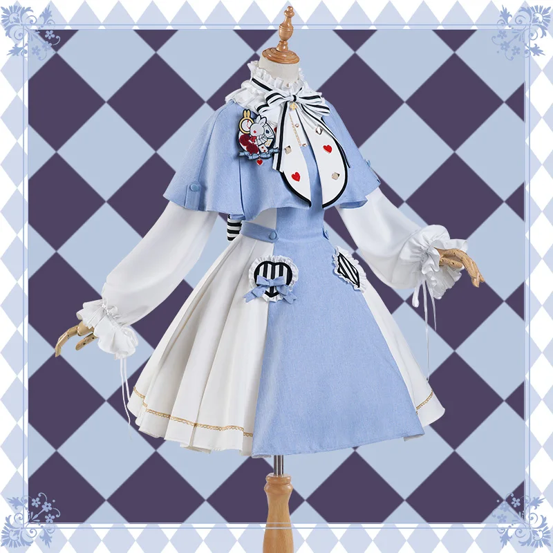 Милое Платье Лолиты VOCALOID Luo Tianyi Alice in wonderland костюм для косплея на Хэллоуин рубашка