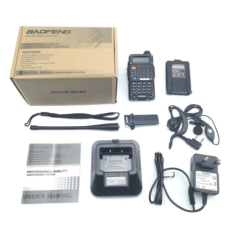 2 шт Baofeng UV-5RT Walkie Talke радио Comunicador UV 5RT CB радио сканер Расширенный Baofeng UV-5R Walky Talky Профессиональный UV5R