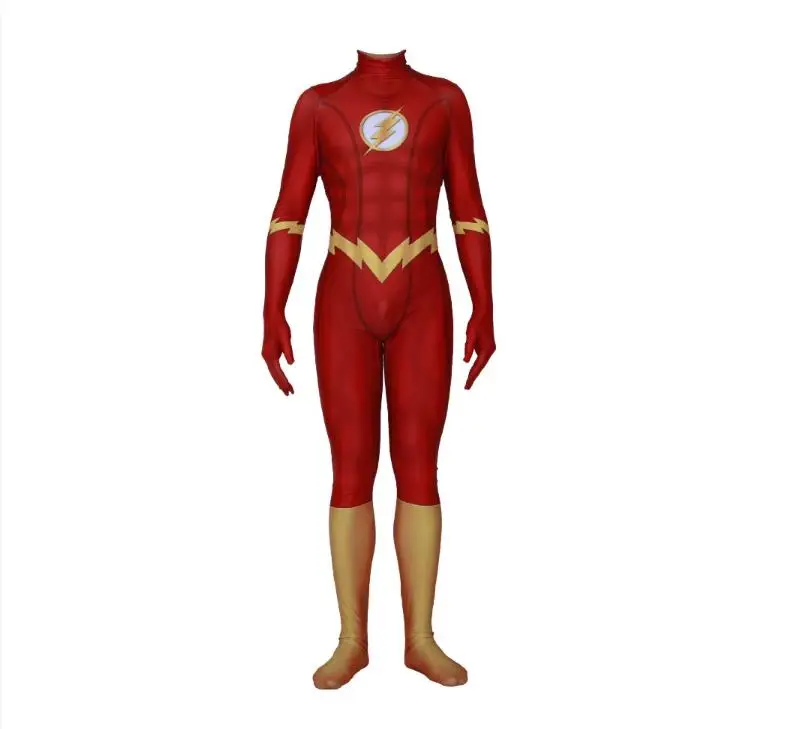Costumes Новые маскарадные костюмы Барри Аллена флэш, маски для женщин и мужчин, спандекс, зентай, комбинезоны с латексной маской, колготки, боди, костюм - Цвет: Costumes