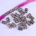 24 шт. Смешанные Серебряные косы для волос бороды дредлок бусины кольца Руна викингов узор дизайн для DIY аксессуары для укладки волос