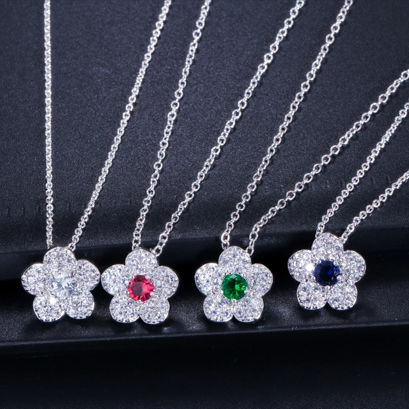 Женский комплект из колье и серёг с красным фианитом|earrings set for women|necklace and earring setset
