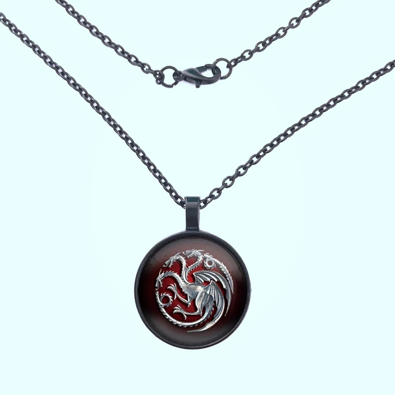 2019 стеклянное ожерелье игра трона семья Таргариен стекло фильм ювелирные