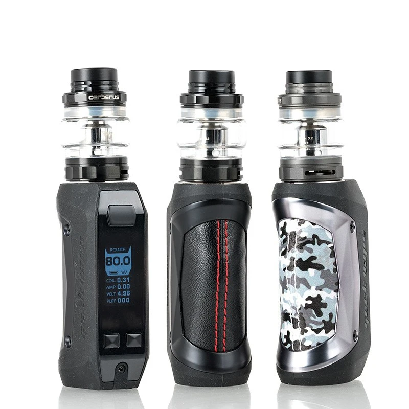 Geekvape Aegis мини Комплект 80 Вт Vape мод 5 мл Cerberus Танк испаритель Встроенный 2200 мАч