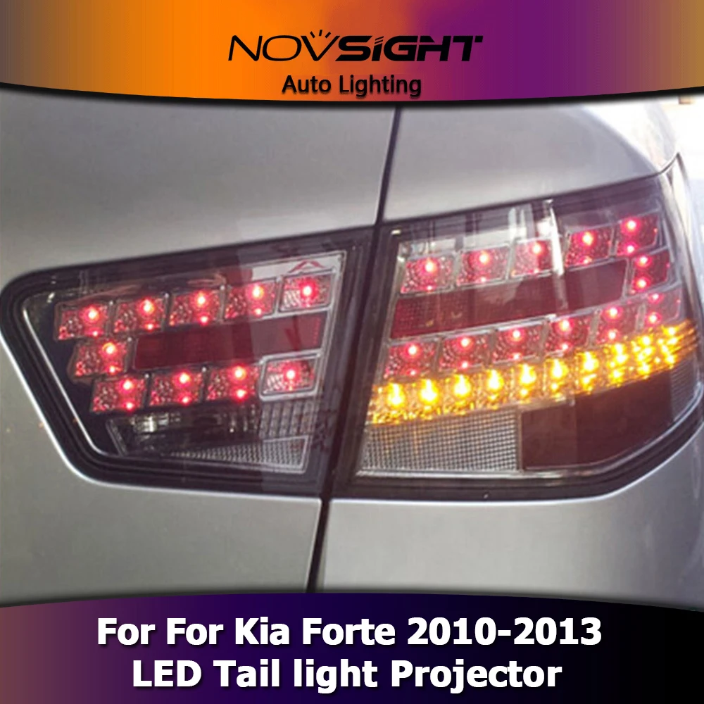 NOVSIGHT 2 шт. Автомобильные светодиодные Налобные прожекторы сигнальная лампа DRL поворотные сигнальные автомобильные огни для Kia Forte 2010-2013
