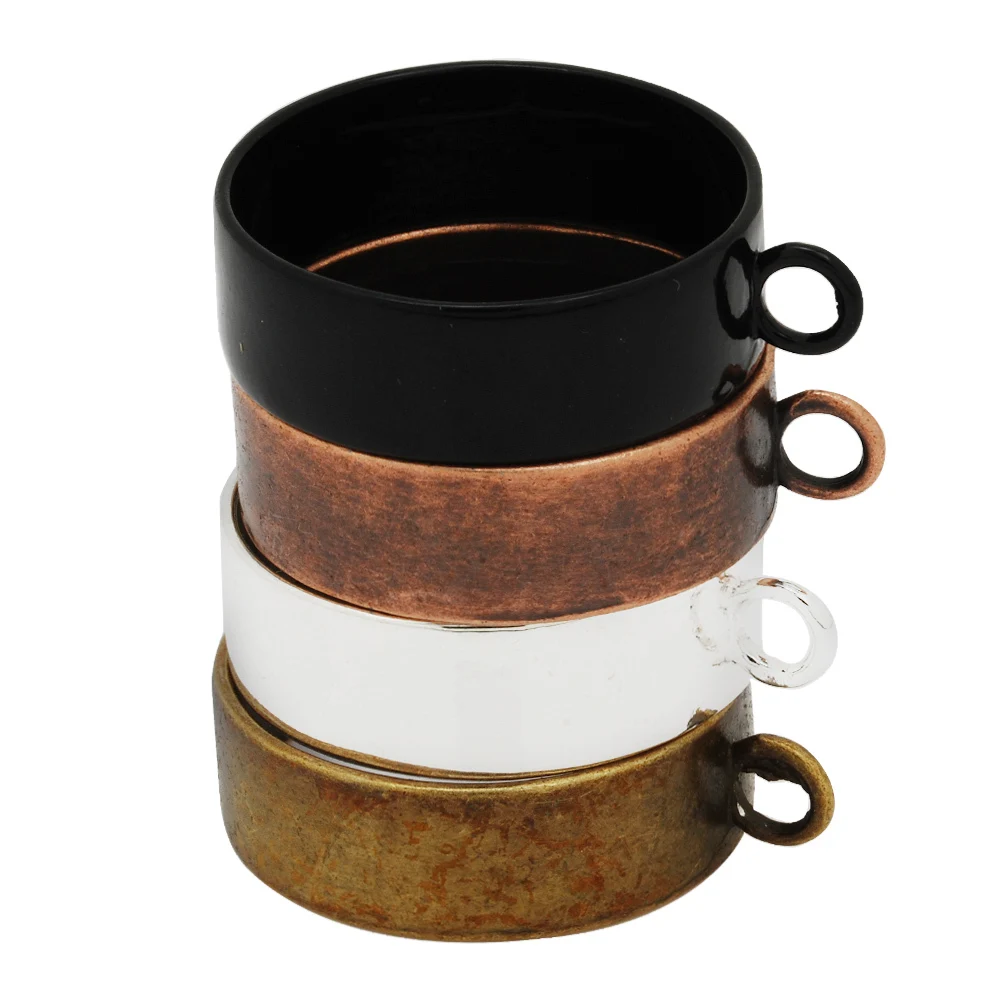 Круглый металлический прессованный цветок с открытой спиной Безель кулон