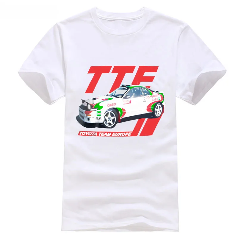Toyota Celica GT Four футболка с ралли белый или серый ST185 WRC JDM стиль Круглый Стиль футболки
