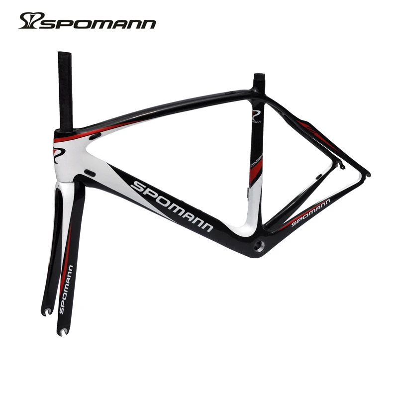 Рама для дорожного велосипеда SPOMANN 700C из углеродного волокна 51 см UD глянцевая
