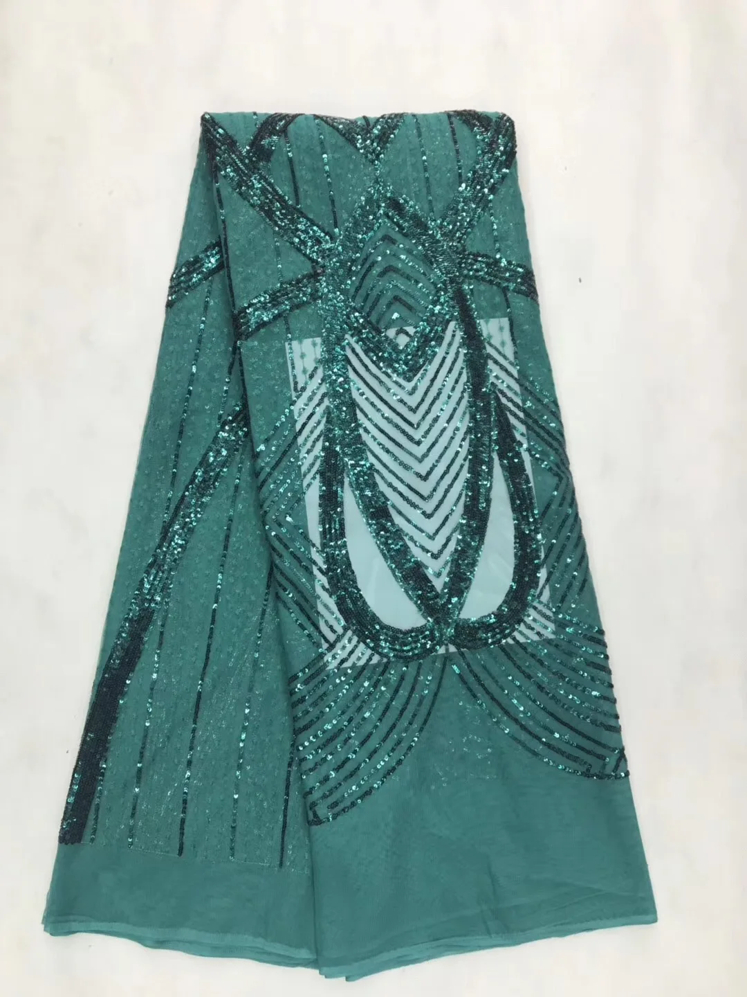 Новейшая французская кружевная ткань высокого качества 2019 сетчатая с блестками