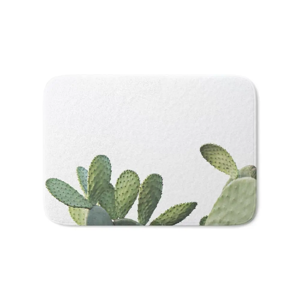 Противоскользящий флисовый коврик с рисунком кактуса 17x24 дюйма | Дом и сад
