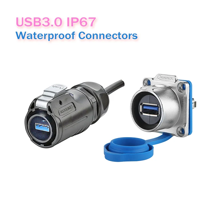 Водонепроницаемые разъемы IP67 USB3.0/водонепроницаемый разъем USB3.0 +
