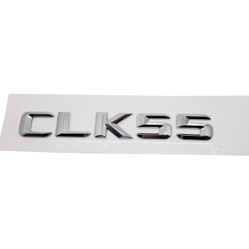 CLK55 Для Mercedes CLK W208 W210 CLK200 CLK230 CLK240 CLK280 CLK320 CLK350 CLK430 CLK500 CLK550 CLK55 металлический задний Стикеры авто-Стайлинг - Название цвета: CLK55