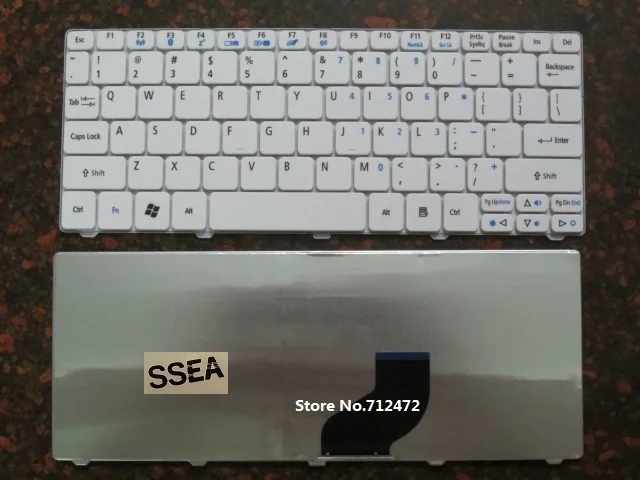 

Новая белая клавиатура SSEA для ноутбука Acer Aspire One 521 533 D255 D260 series