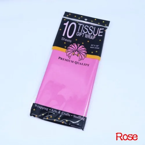 Rose 20 листов/упаковка папиросной бумаги 50x66 см цветок подарочная упаковка крафт бумага одежда рубашка обувь вино оберточная бумага s ручной работы поставка - Цвет: Rose