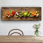 Настенная картина с изображением ложка для специй зерна на кухне, плакаты и принты в скандинавском стиле, картина с изображением еды для гостиной
