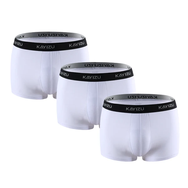 Kayidu трусы мужские s 3 шт \ много нижнее белье Модальные боксеры Cueca однотонные Боксеры Шорты мужские трусы для мужчин нижнее белье партия - Цвет: 3 pieces
