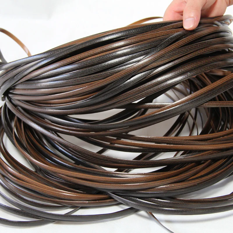 Coffee Gradient Flat Synthetic Rattan Repair Material Plastic Embossed Furniture For Knit and Chair Table Basket | Дом и сад