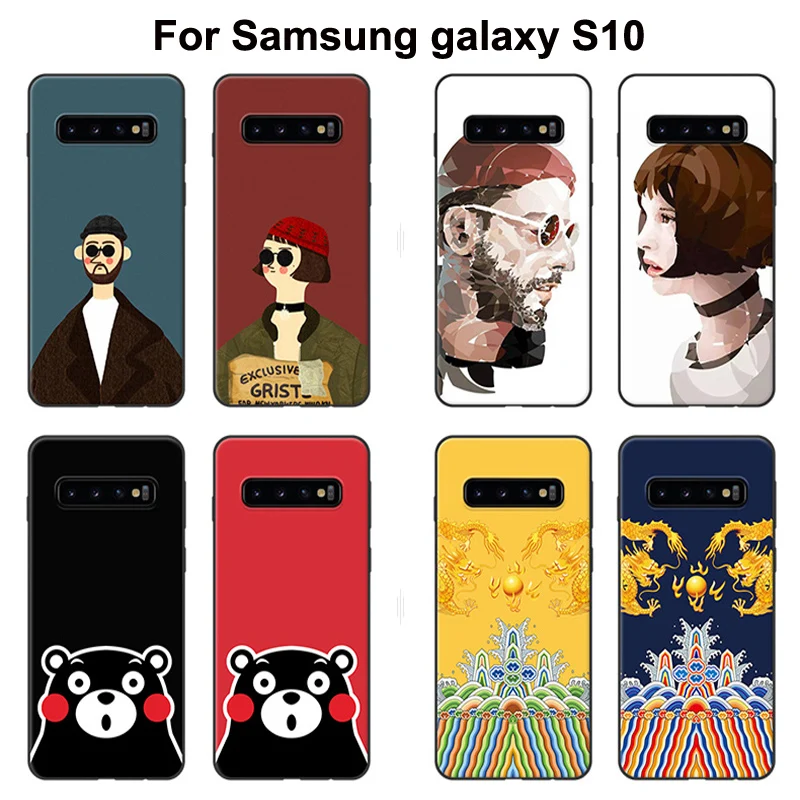 Чехол для Samsung galaxy S10 SM задняя крышка мягкий силиконовый чехол защитный