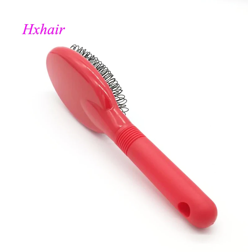 10 шт. щётки для наращивания волос с красной ручкой|handle crystal|handle needlehandle plate |