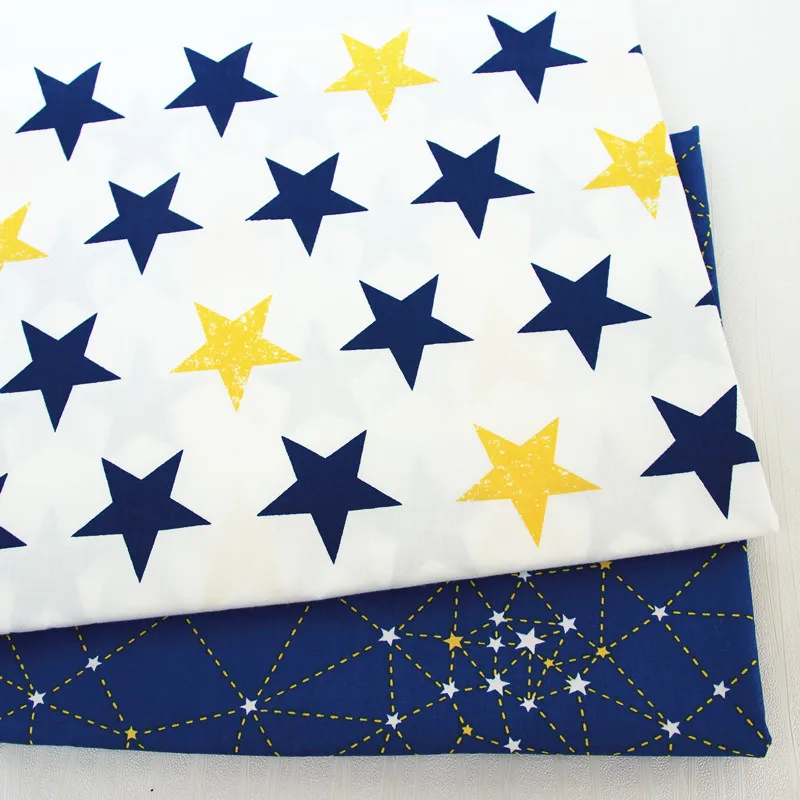 Серия Blue Star хлопковая ткань лоскутное шитье сделай сам квилтинг толстая четверть