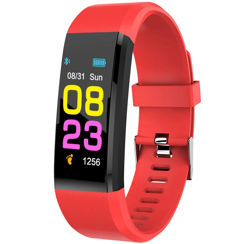 

2PCS Color Screen Smart Bracelet Blood Pressure Heart Rate Monitor Band Fitness Tracker Sport Bracelet For Android IOS Phone