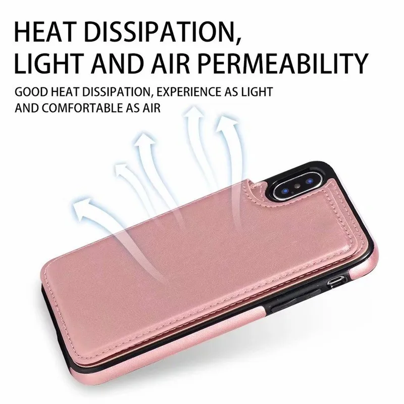 Чехол-портмоне из искусственной кожи с откидной крышкой для iPhone X XR XS MAX 5 5S SE 6 6s 7 8