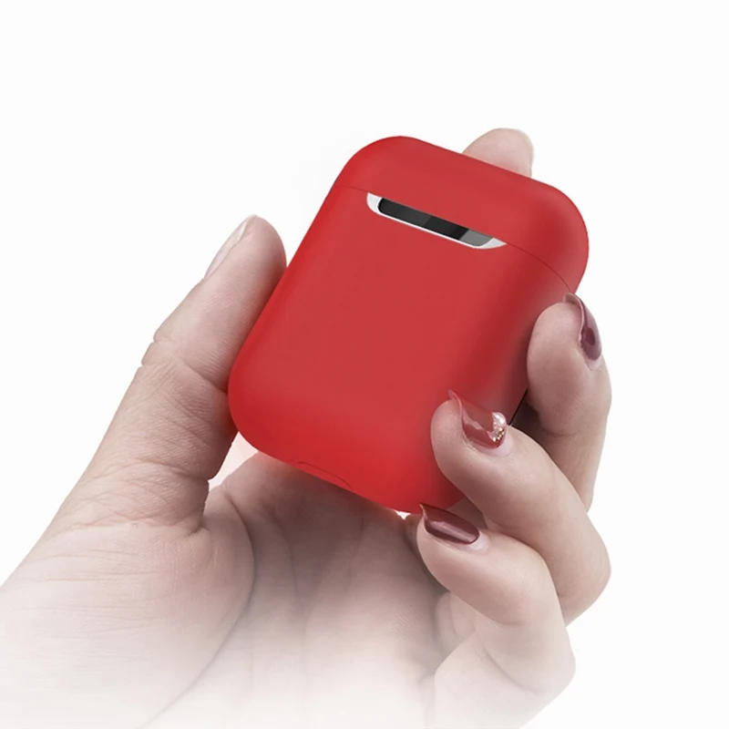Мягкий гибкий жидкий силиконовый чехол для наушников для Airpods 1 2 с пылезащитной заглушкой противоударный защитный чехол для наушников для Airpods