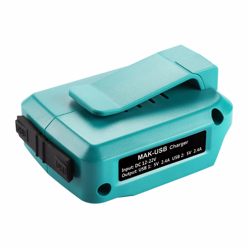 ADO05 для Makita 12в-22в литиевая батарея USB Перезаряжаемый конвертер телефона адаптер |