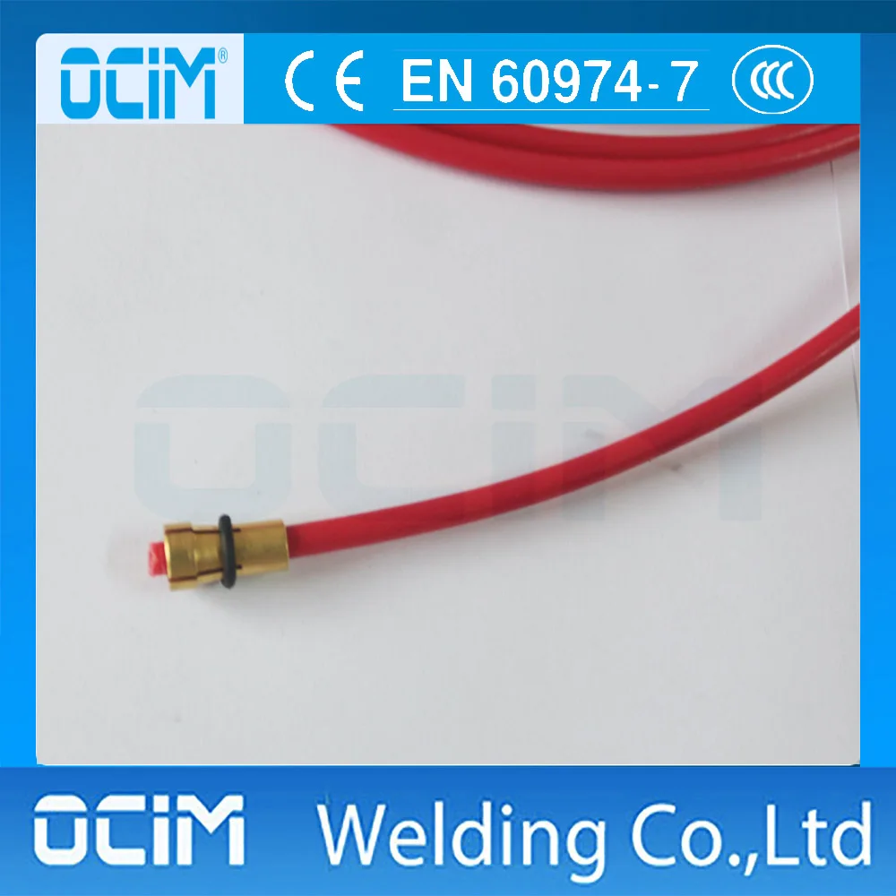 

MIG MAG TFL Liner 1.0-1.2mm Welding Wire Euro Connectors 3m Red Color