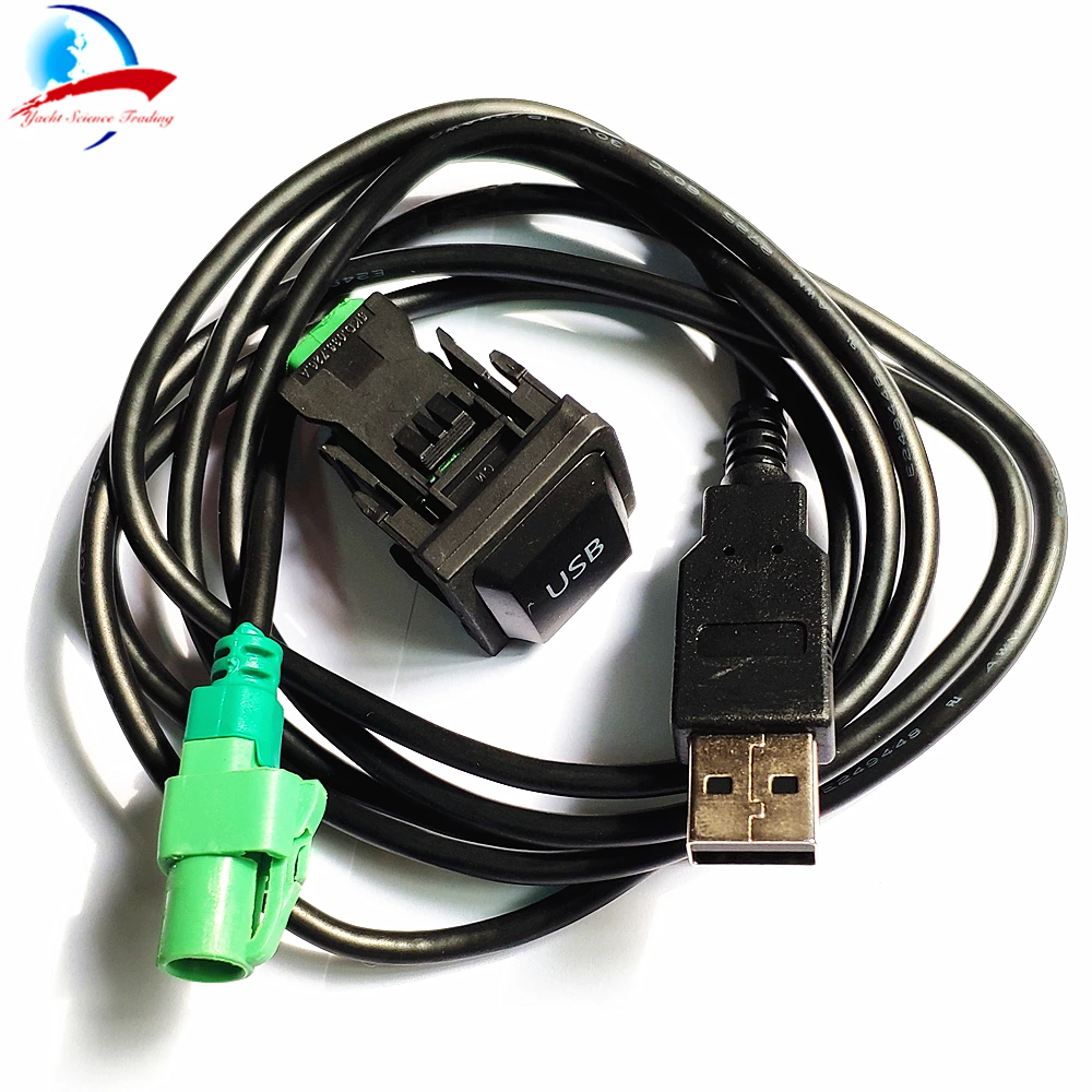 1 шт. USB кнопка переключения кабель+ адаптер для VW Scirocco GOLF JETTA CD плеер радио