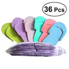 Тапки одноразовые из вспененного этилвинилацетата, пенопластовые для педикюра и спа-салона, подушечки для ступней, уход (случайные цвета), 36 пар