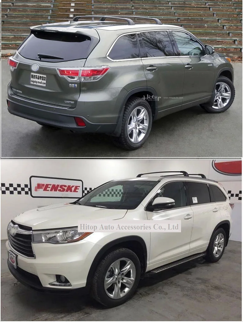 Багажник на крышу рельсы+ перекладина для Toyota Highlander Kluger-, 2 шт. или 4 шт./компл., 5 лет продавец, очень безопасно, гарантия качества