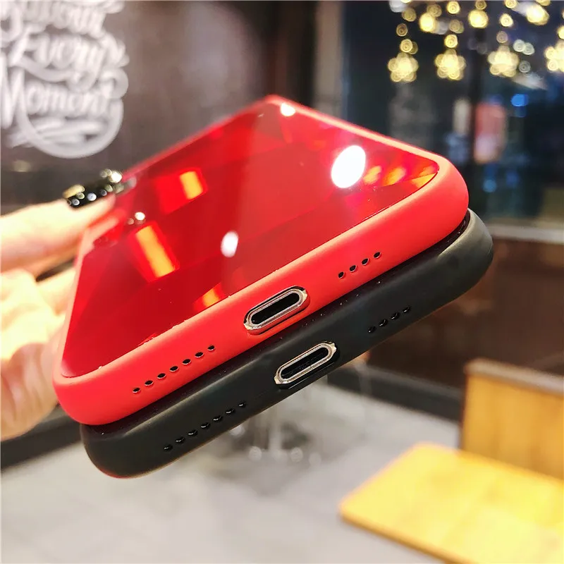 3D Алмазный модный акриловый ПК чехол для iPhone XS MAX X XR силиконовый бампер телефона 6