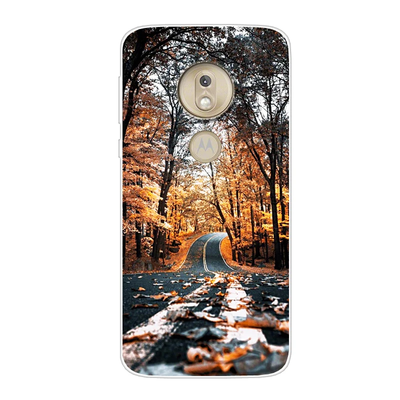 Case For Motorola Moto G7 Play Transparent Printing Drawing Silicone Phone Cover Power |