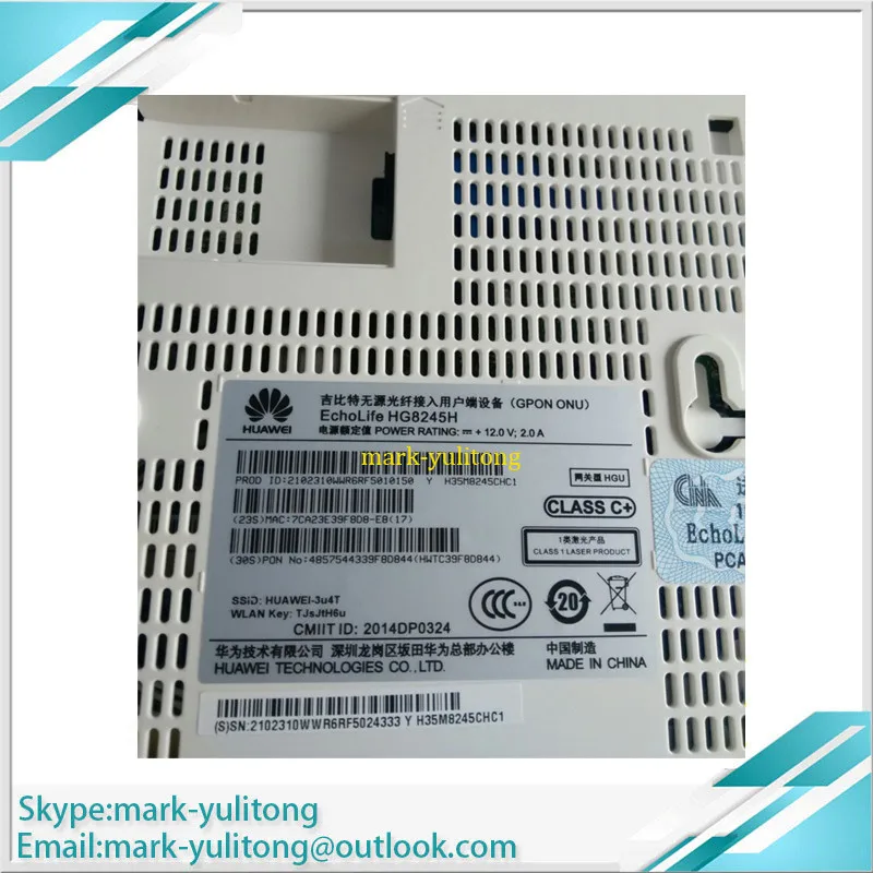 Беспроводной Терминал Hua wei HG8245H Gpon класс C + ONU 4 GE LAN и 2 голосовых порта с BBU USB