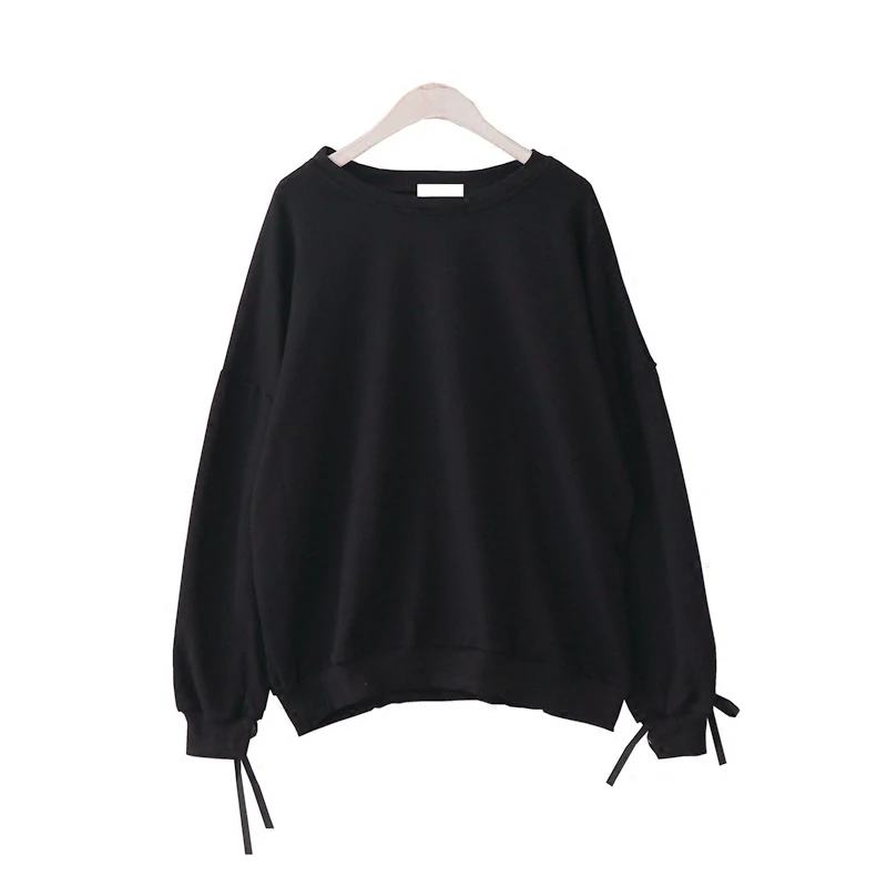 Повседневная Женская одежда 2019 модный топ Повседневный пуловер худи готический