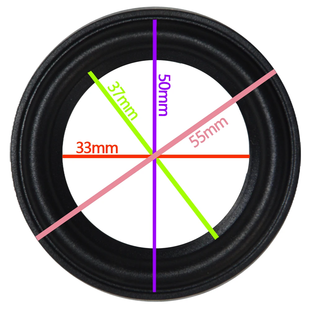 Высокое качество 2 шт дюйма ''НЧ-динамик/бас-динамик ремонт резиновый