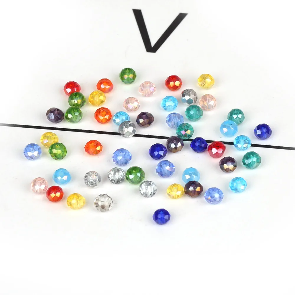 Лидер продаж 2 мм австрийский граненый мини бисер Rondelle разноцветный из бисера