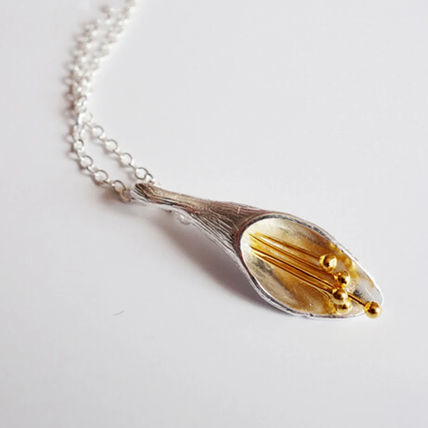 Kinitial 1 шт. новый 925 Серебряная Лилия себе Коренастый колье Цепочки и ожерелья