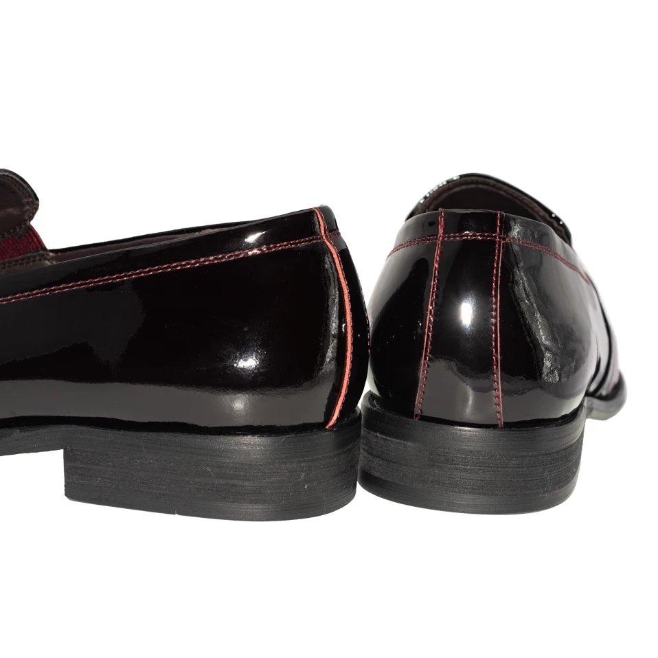 Мужские повседневные свадебные туфли с острым носком без шнуровки модные