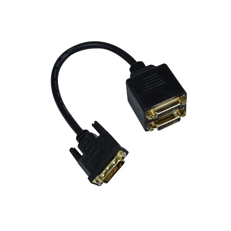 DVI штекер на 2DVI женский Однолинейный двухлинейный двойной разъем DVI24 + 1 * 2