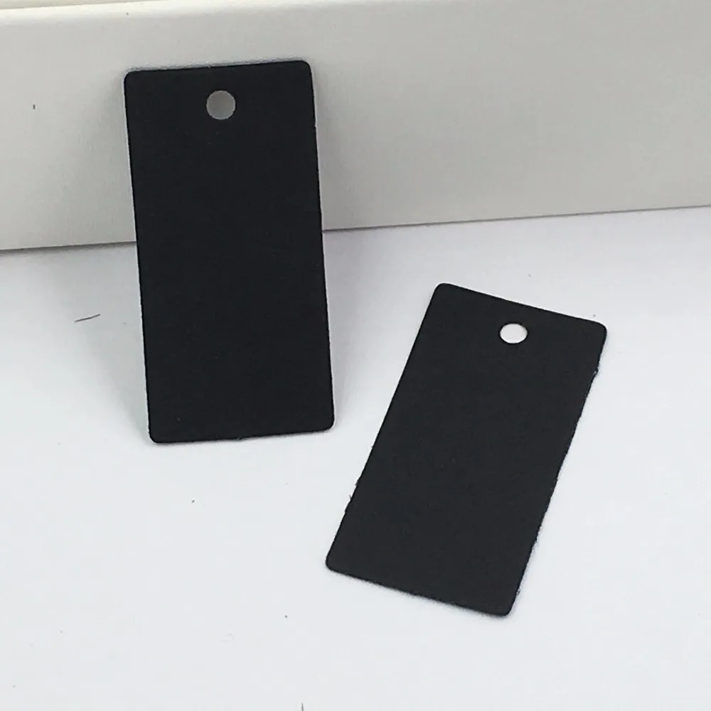 200 шт. 4*2 см коричневые подвесные бирки из крафт бумаги + струн DIY Подарочные