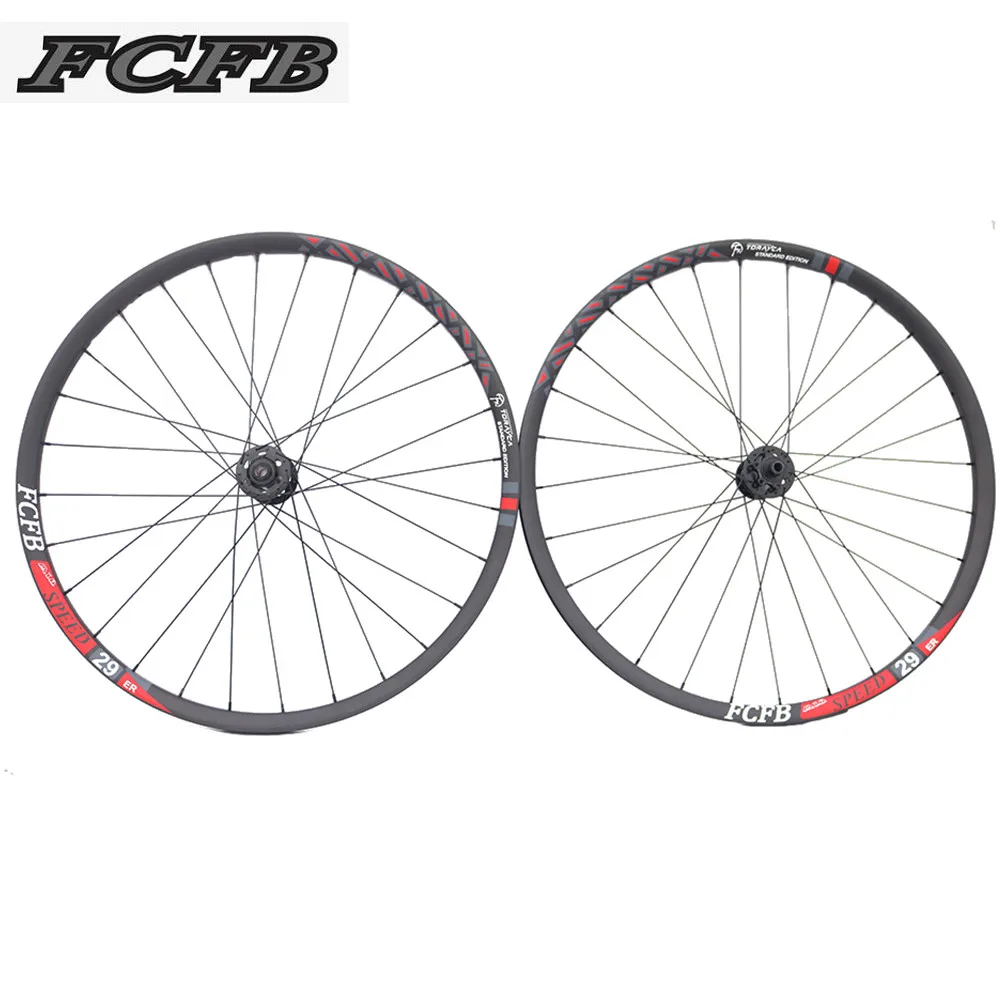 Карбоновые колеса FCFB 27 ER 29ER MTB 30 мм UD Matte 771/772 концентраторы (черный) для 142*12 мм/100*15