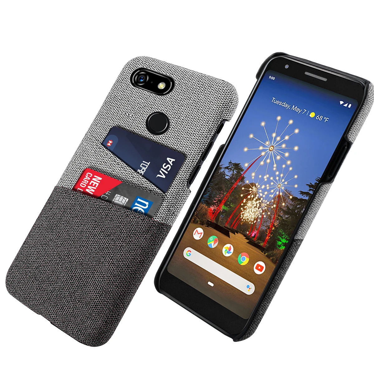 Для Google Pixel 3A чехол для телефона в стиле ретро тканевый держатель карт
