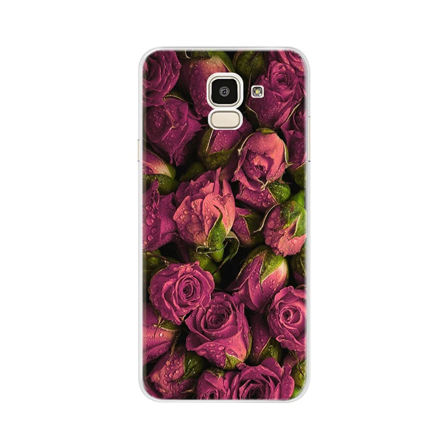 Бордовый Чехол для телефона samsung Galaxy j6+ j6 Plus чехол на заднюю панель Мягкий силиконовый чехол для samsung j6 Plus j610 j610f милый чехол - Цвет: Бордовый