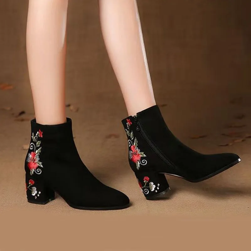 VANGULL сапоги Для женщин первоклассное кружевное красное платье ботильоны ботинки